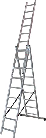 Three-part Aluminium Ladder